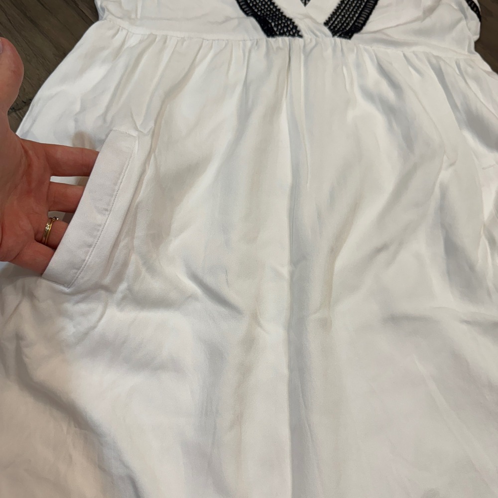 BB Dakota White Dress Sleeveless Casual Summer Dress with Pockets - Size - Picture 5 of 9